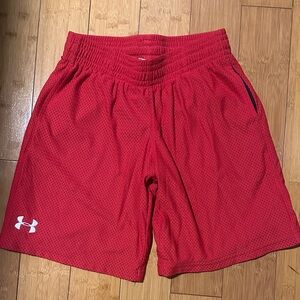 Under Armour Kids Red Athletic Shorts